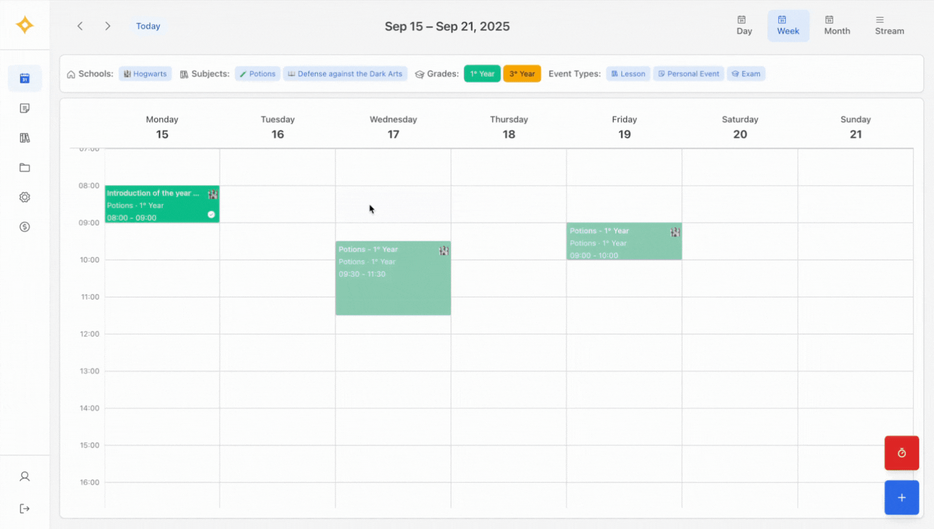Curriculum management demonstration