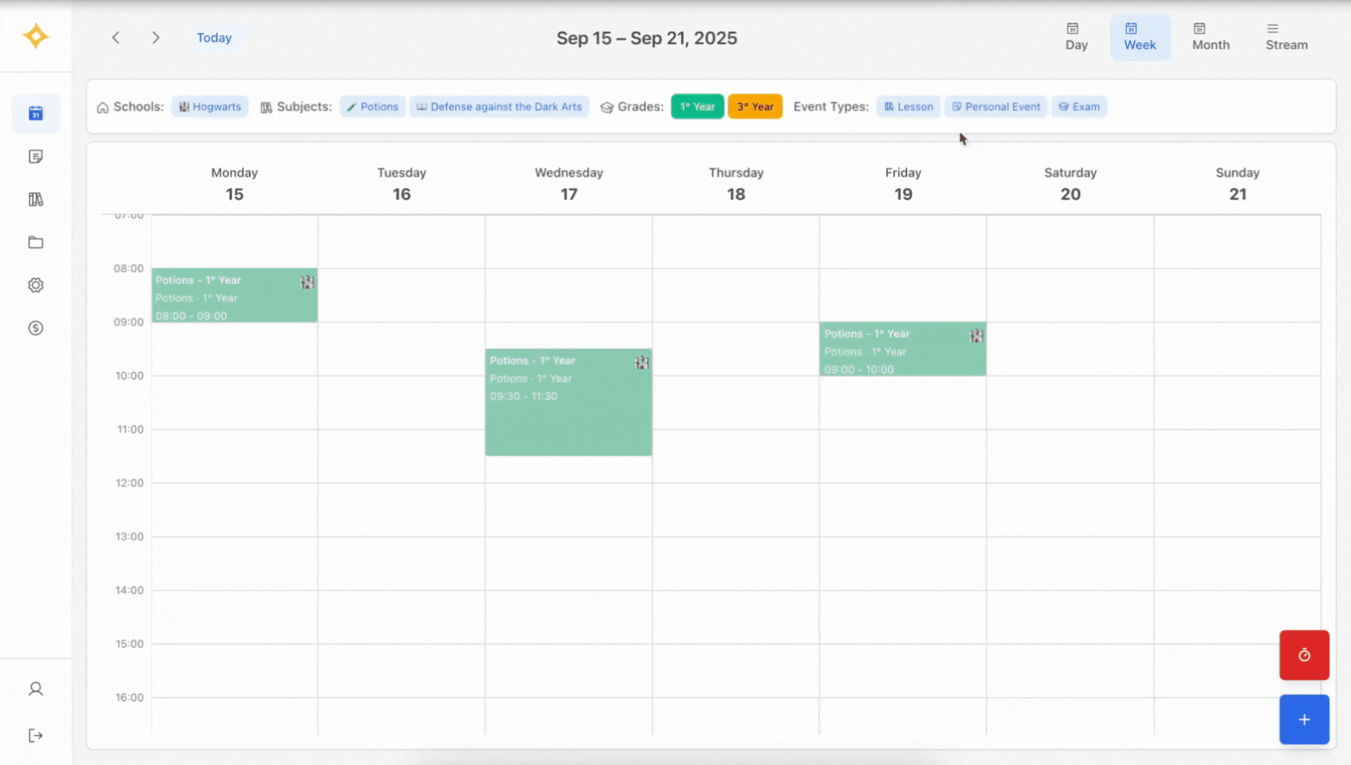 Smart lesson management demonstration
